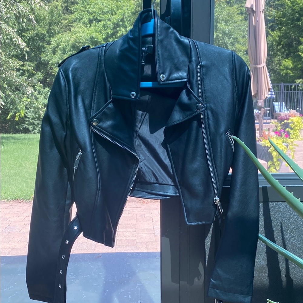 Women's Black Leather Jacket